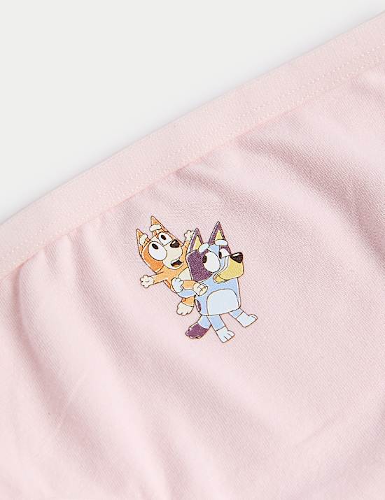 5pk Cotton with Stretch Bluey™ Knickers (2-8 Yrs)