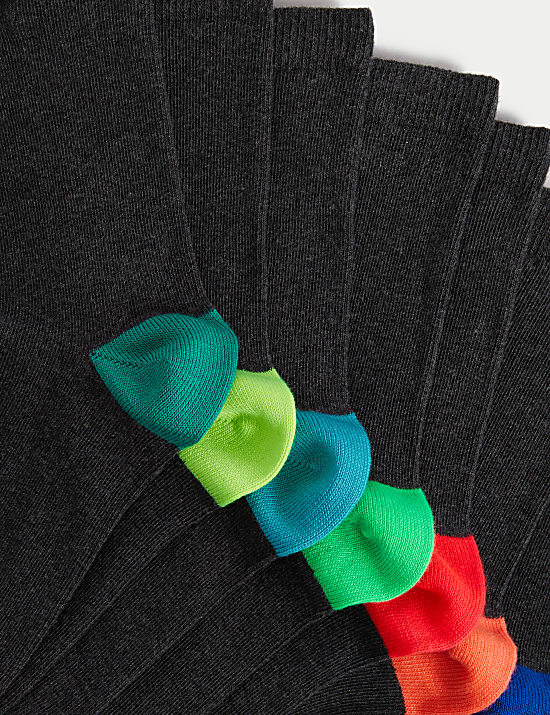 7pk Cotton Rich School Socks