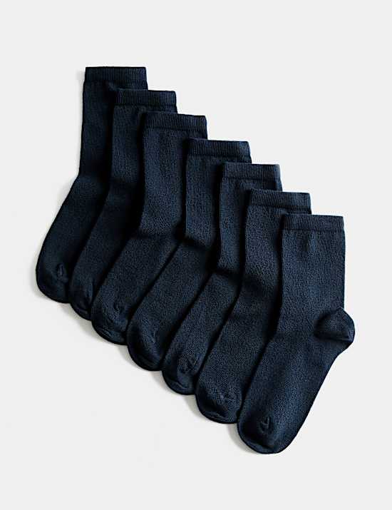 7 Pack School Socks (6 Small-10&frac12; Large)