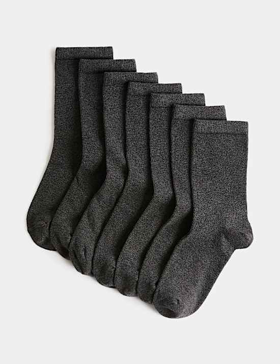 7 Pack School Socks (6 Small-10&frac12; Large)