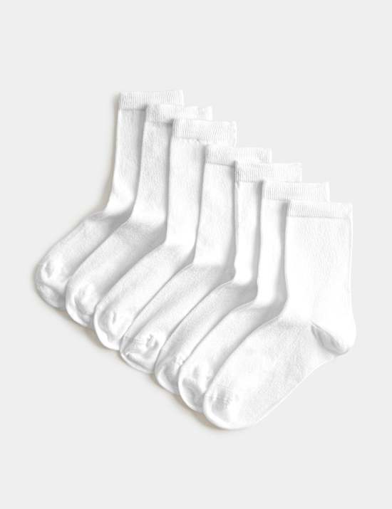 7 Pack School Socks (6 Small-10&frac12; Large)