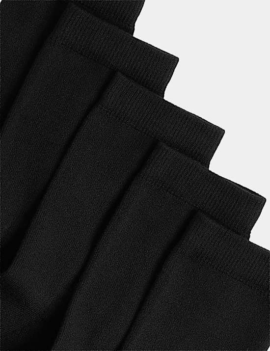 5pk Cotton Blend Comfort School Socks