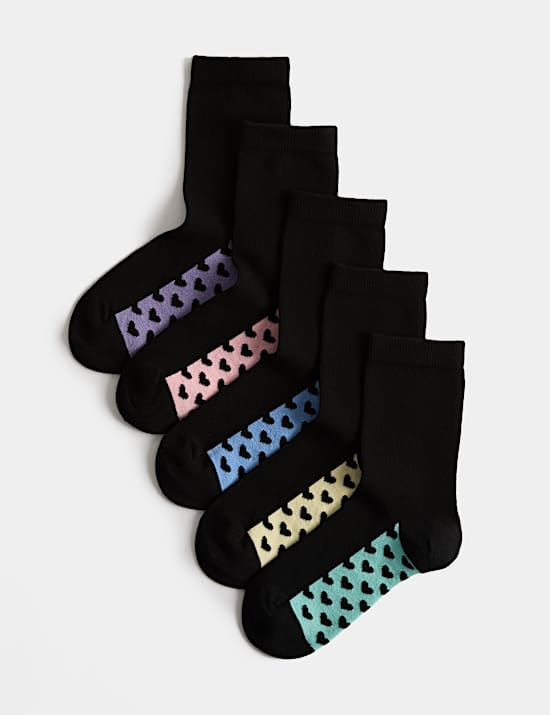 5 Pack Cotton Rich Socks