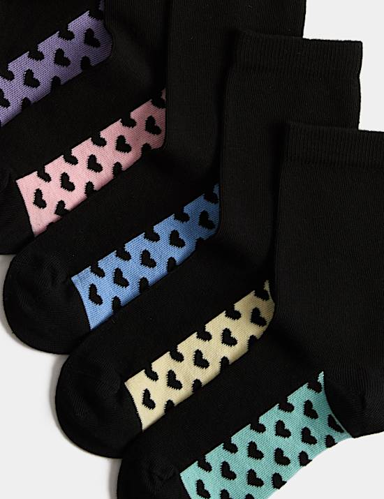 5 Pack Cotton Rich Socks