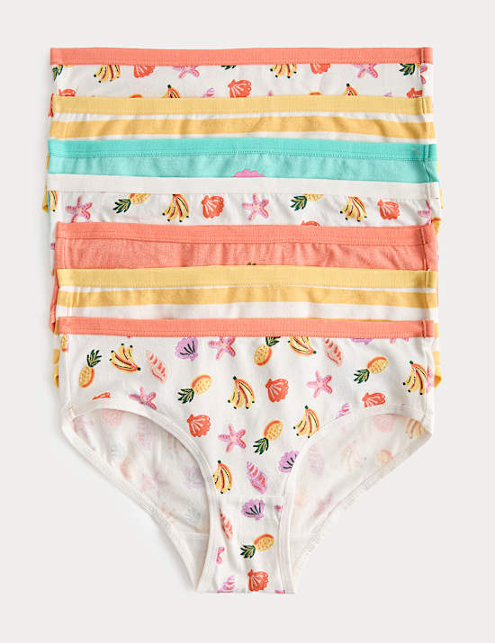 7er-Pack Unterhosen aus reiner Baumwolle mit Fruchtmotiv (18 M. &ndash; 14 Jahre)
