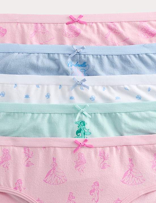 Set van 5 katoenrijke Disney Princess&trade;-slipjes (18 maanden-8 jaar)