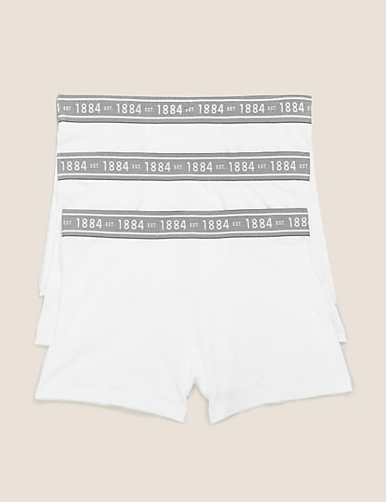 3pk Cotton Rich with Stretch Plain Trunks (6-16 Yrs)