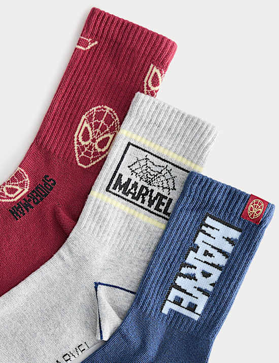 3er-Pack Spider-Man&trade;-Socken mit hohem Baumwollanteil