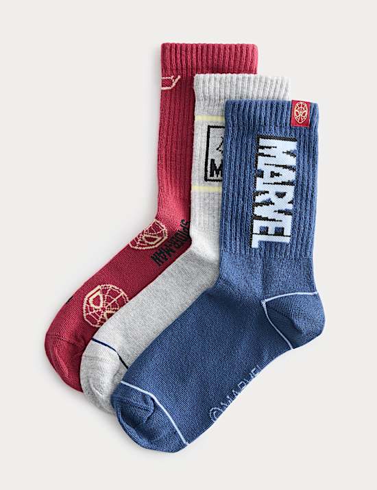 3er-Pack Spider-Man&trade;-Socken mit hohem Baumwollanteil
