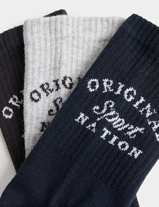 5 Pack Sport Nation Sports Socks (6 Small - 7 Large)
