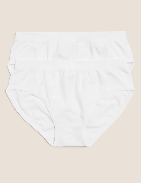 2pk Seamfree Bikini Knickers (6-16 Yrs)