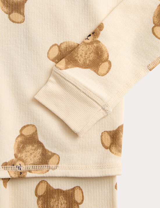 Thermal Cotton Blend Spencer Bear Set (2-12 Yrs)