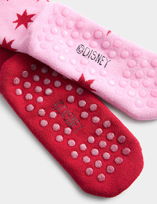 2 paar katoenrijke Lilo & Stitch™-slofsokken (maat 23-40,5)