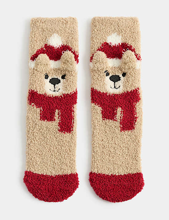 Cosy Spencer Bear&trade; Slipper Socks