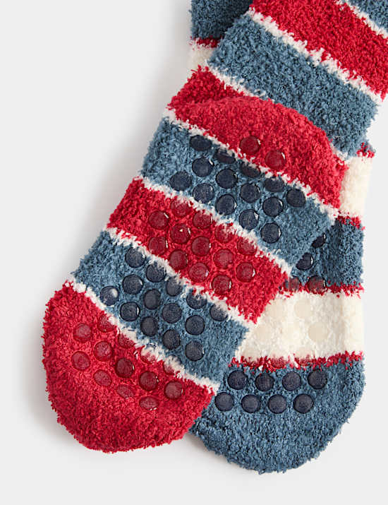 Striped Cosy Slipper Socks