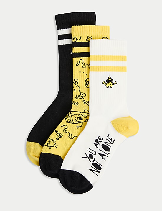 3pk Patterned Socks