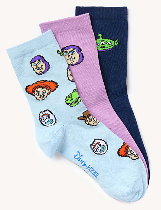 3pk Cotton Rich Toy Story™ Socks