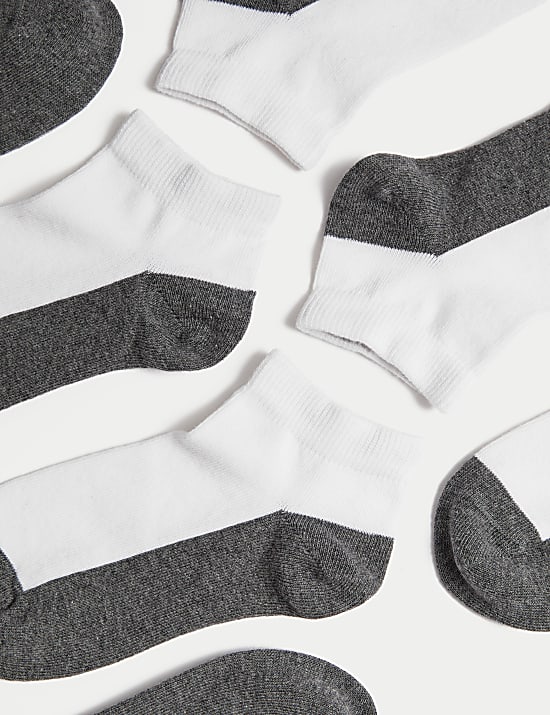 Pack de 7 pares de calcetines de algodón Trainer Liners™ (6 pequeño-7 grande)