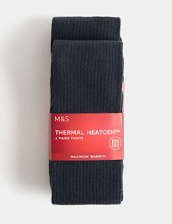2 Pack Thermal Heatgen&trade; Tights (2-16 Yrs)
