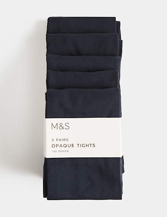Pack de 5 pares de medias de 100 deniers