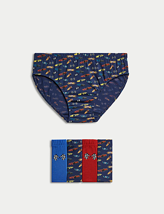 5pk Pure Cotton Cars™ Briefs (2-10 Yrs)