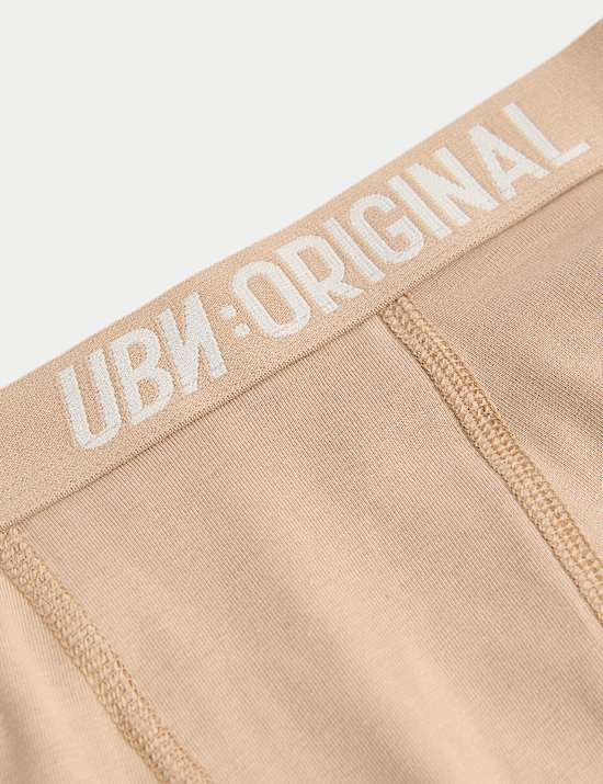 5pk Cotton with Stretch Slogan Trunks (5-16 Yrs)