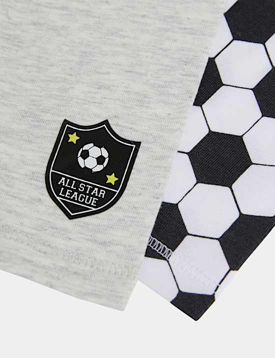 5pk Cotton Rich Football Trunks (5-16 Yrs)