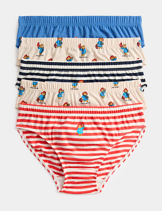 5 Pack Pure Cotton Paddington™ Briefs (2-8 Years)