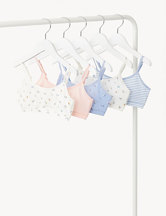 5P Floral Crop Tops (6-16 Yrs)