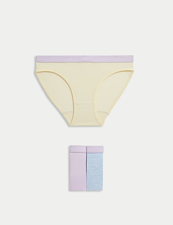 3pk Cotton with Stretch Knickers (6-16 Yrs)