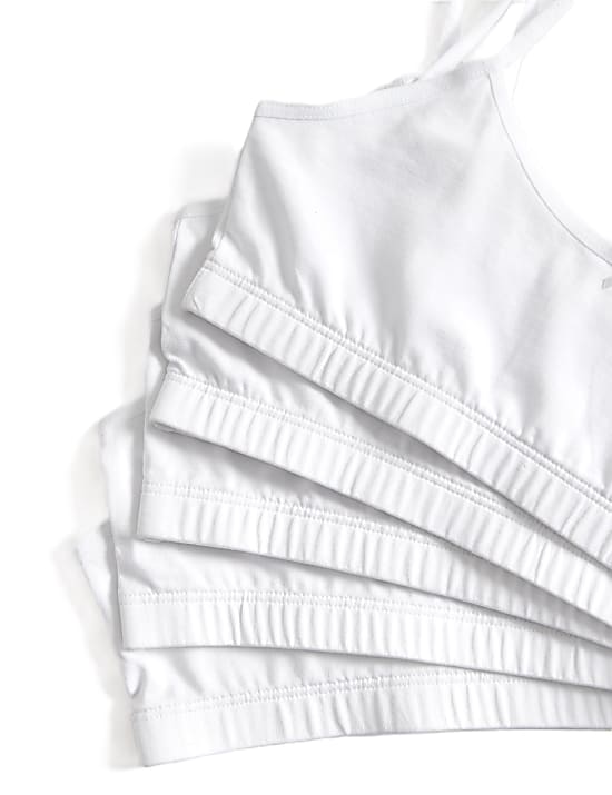 מארז 5 קרופ טופ סטרץ' מכותנה (6-‏16 שנים)