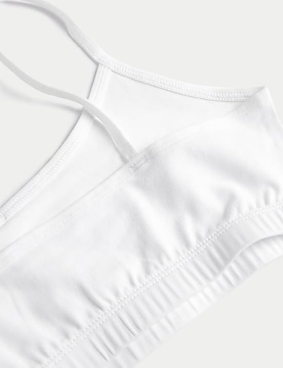 Ελαστικές μπλούζες crop StayNew™ από βαμβάκι, σετ των 5 (6-16 ετών)