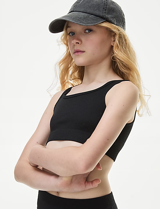 Seamless 2pc Rib Crop Set (6-16 Yrs)