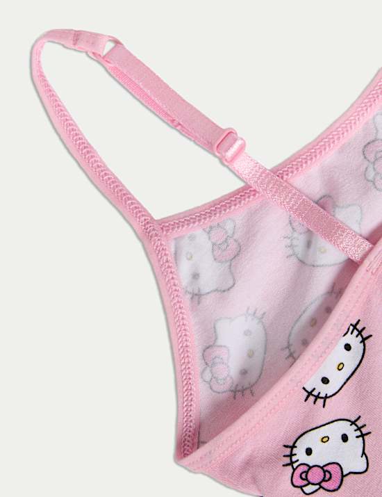 Μπλούζες crop Hello Kitty™ με υψηλή περιεκτικότητα σε βαμβάκι, σετ των 3 (6-16 ετών)