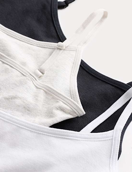 Lot de 3 hauts courts en coton extensible (du 6 au 16 ans)