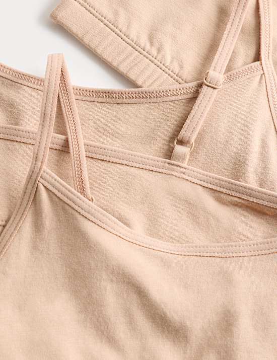 3er-Pack Bustiers aus Baumwolle mit Stretch (6–16 J.)