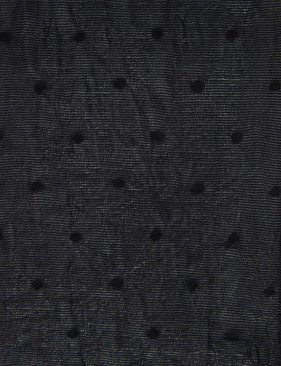 2pk Spotty Opaque Tights (2-14 Yrs)