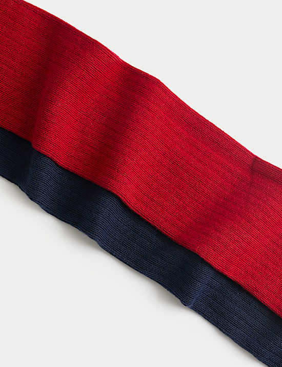 2 Pack Cotton Rich Ribbed Tights (2-14 Years)