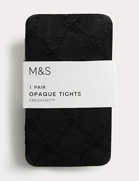 1-Pack Opaque Bow Tights (3-14 Yrs)