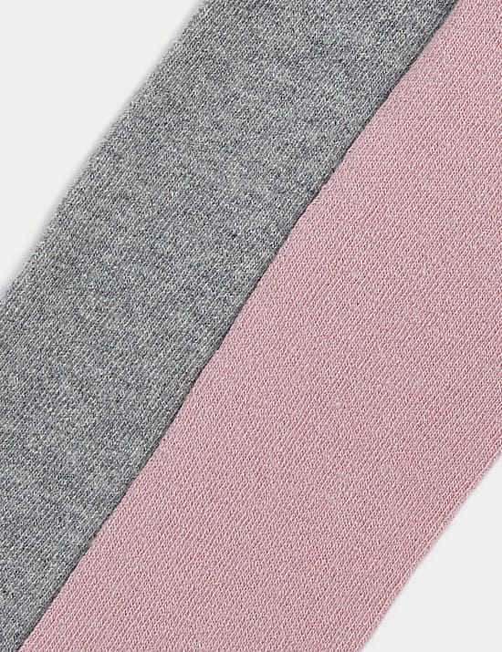 Lot de 2 paires de collants en coton à volants (jusqu’au 24 mois)