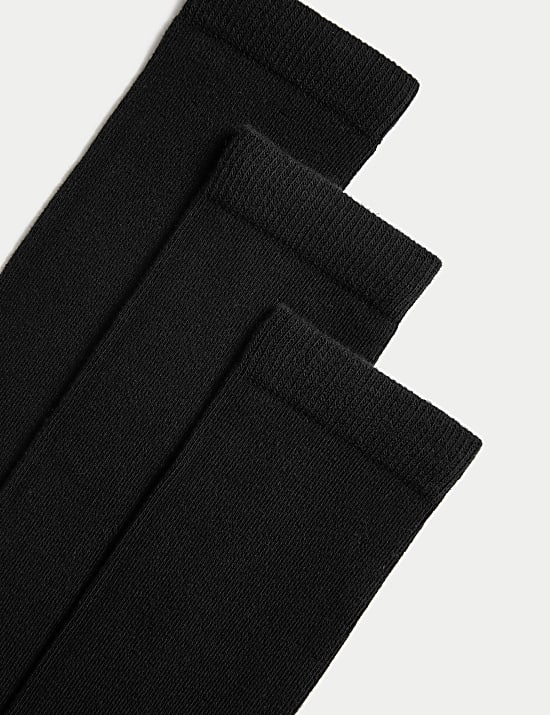 3pk Cotton Rich Over the Knee Socks