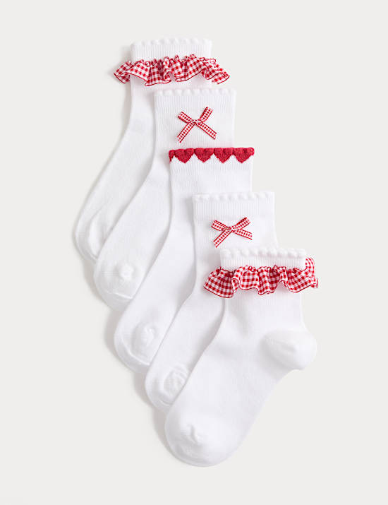5 Pack Cotton Rich Socks (6 Small - 7 Large)