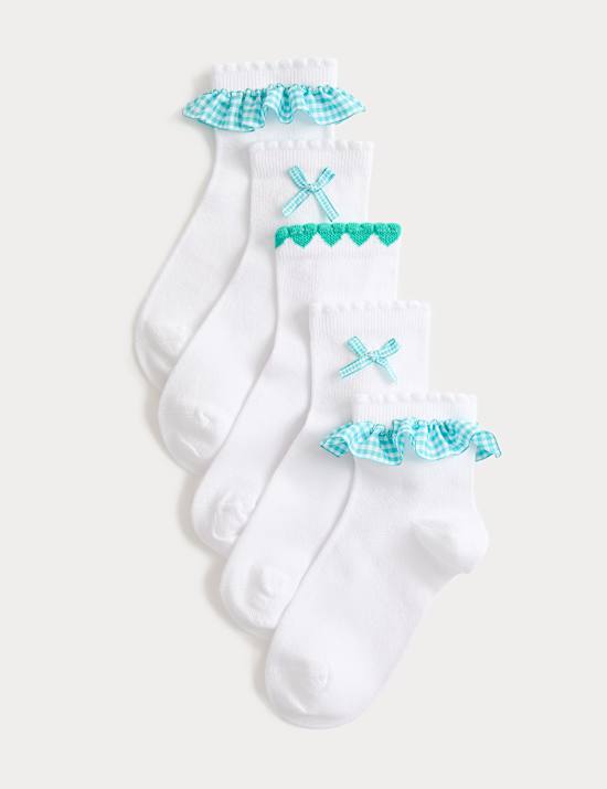 5 Pack Cotton Rich Socks (6 Small - 7 Large)