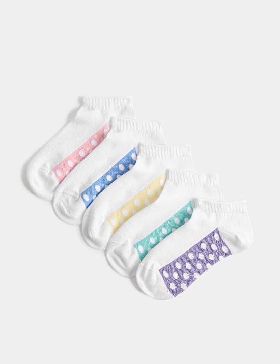 5 Pack Spot Footbed Trainer Liners