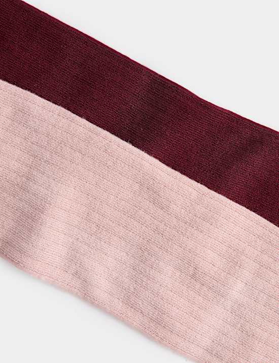 2 Pack Cotton Rich Ribbed Tights (2-14 Yrs)