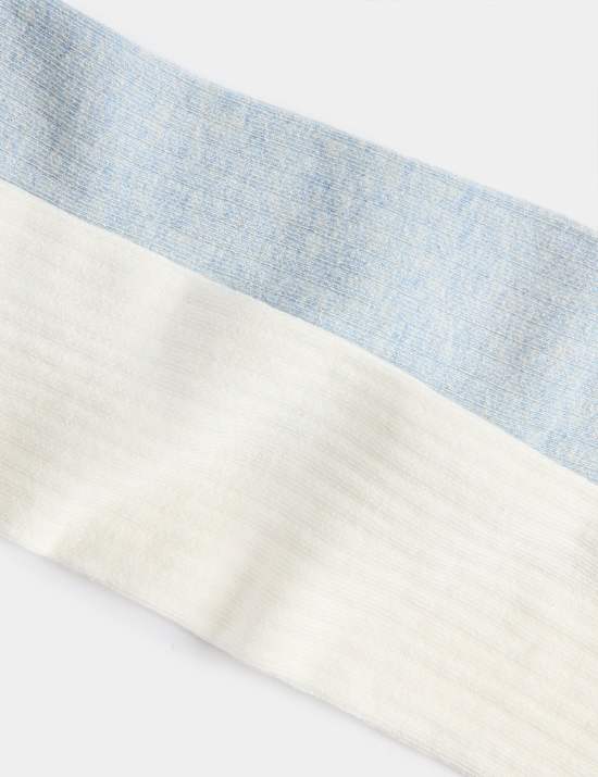 2 Pack Cotton Rich Ribbed Tights (2-14 Yrs)