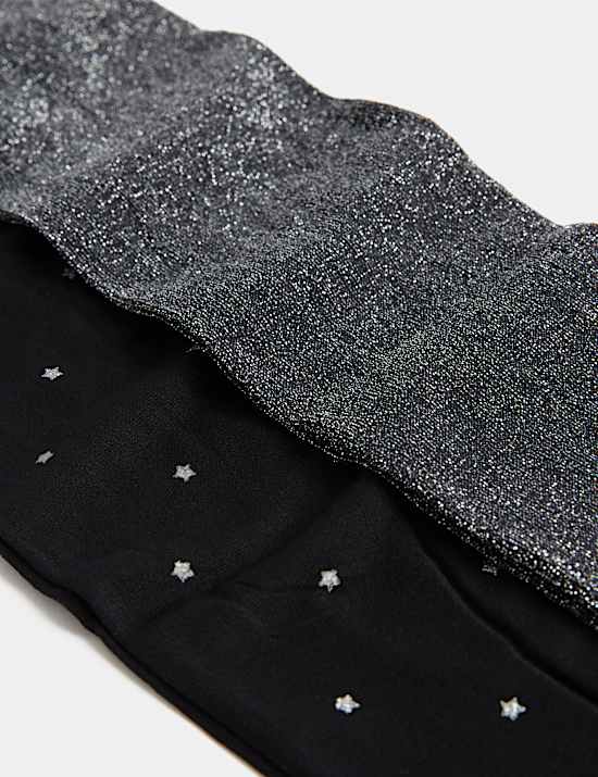 2 Pack Star Sparkly Opaque Tights