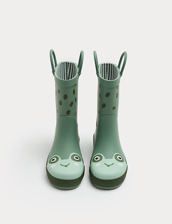 Frog Wellies (4 Small - 2 Large)