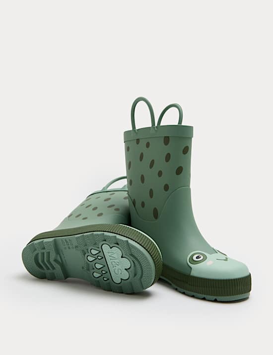 Frog Wellies (4 Small - 2 Large)