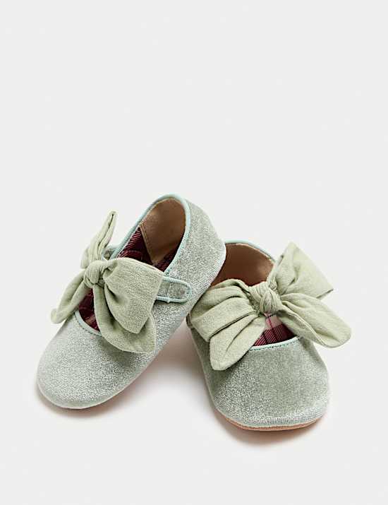 Ballerines bébés à nœud (jusqu’au 18 mois)